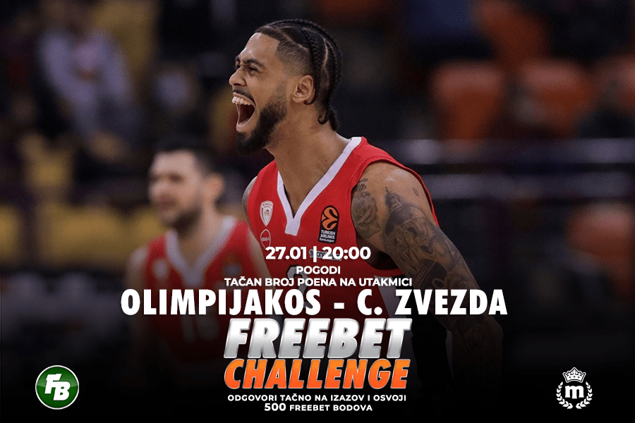 IGRE Pogodi tačan broj poena na meču Olimpijakos – Crvena zvezda