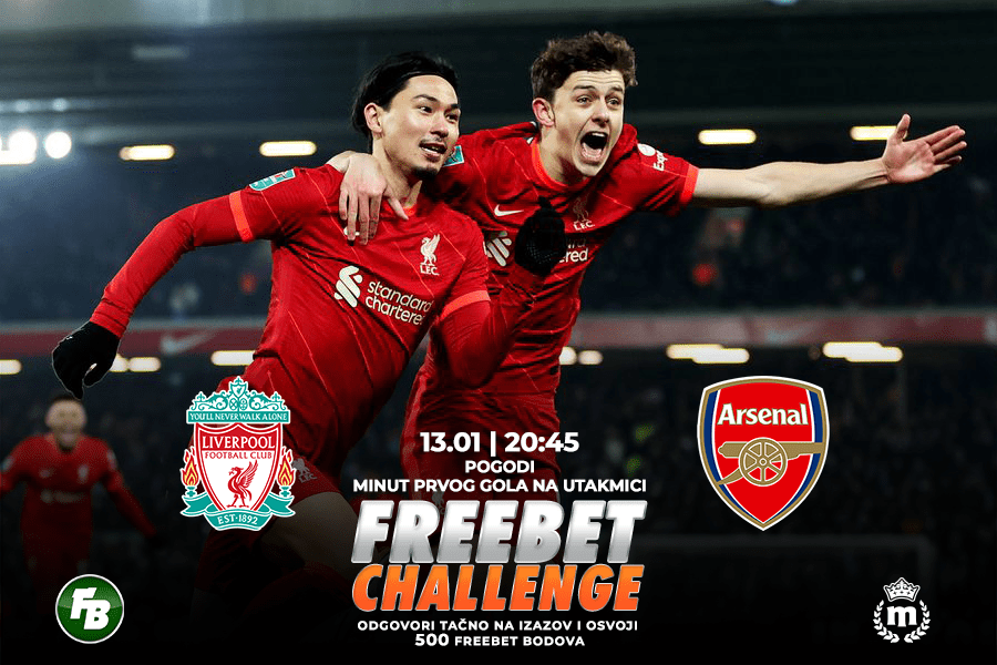 IGRE Pogodi minut prvog gola na meču Liverpul – Arsenal