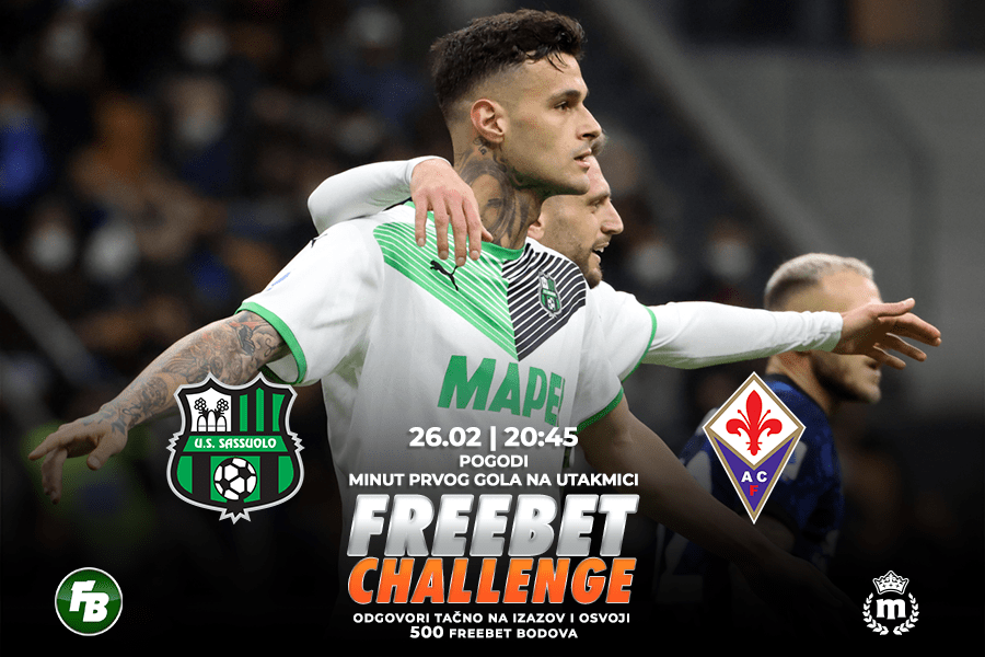 IGRE Pogodi minut prvog gola na meču Sasuolo – Fjorentina