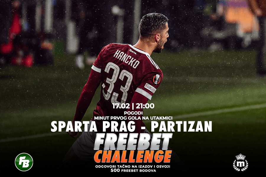 IGRE Pogodi minut prvog gola na meču Sparta Prag – Partizan