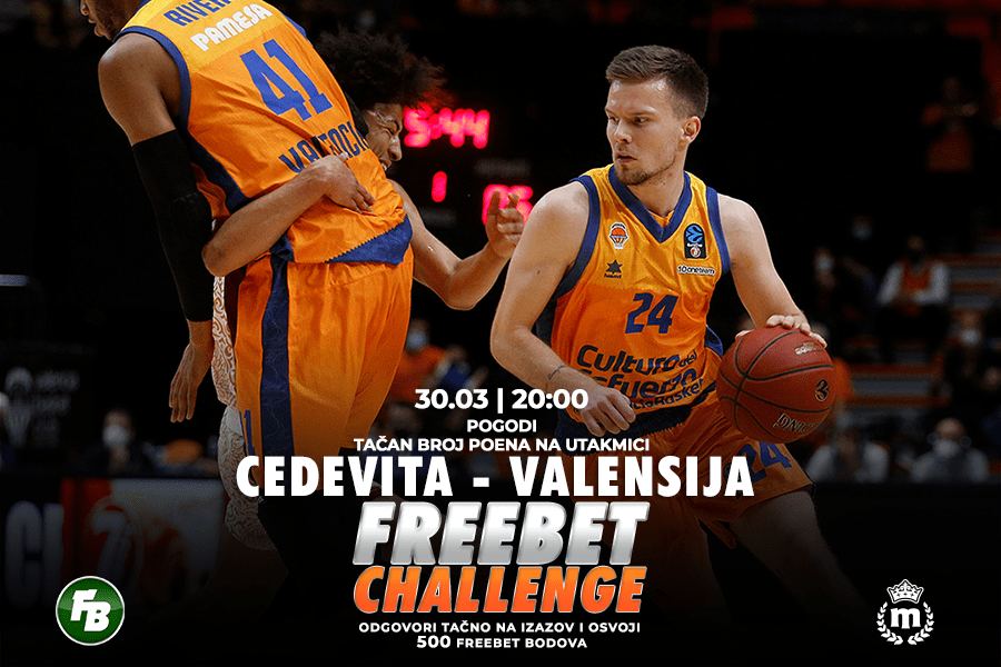 IGRE Pogodi tačan broj poena na meču Cedevita Olimpija – Valensija