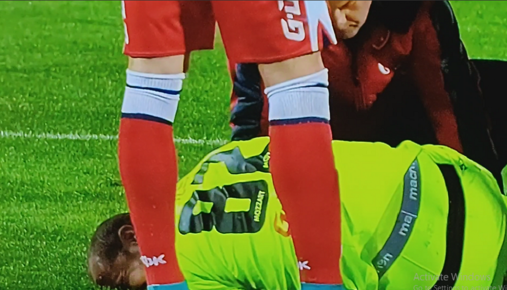 NE IZGLEDA DOBRO „Karambol“ u kaznenom prostoru, Borjan se bacao po terenu od bolova (VIDEO)