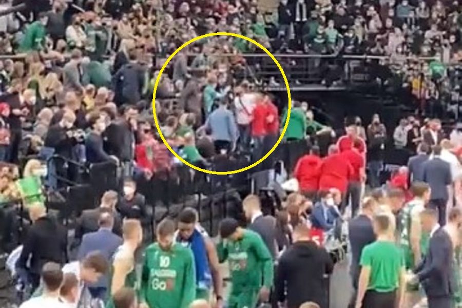 FRKA Isplivao snimak napada na navijače Crvene zvezde u dvorani u Kaunasu (VIDEO)