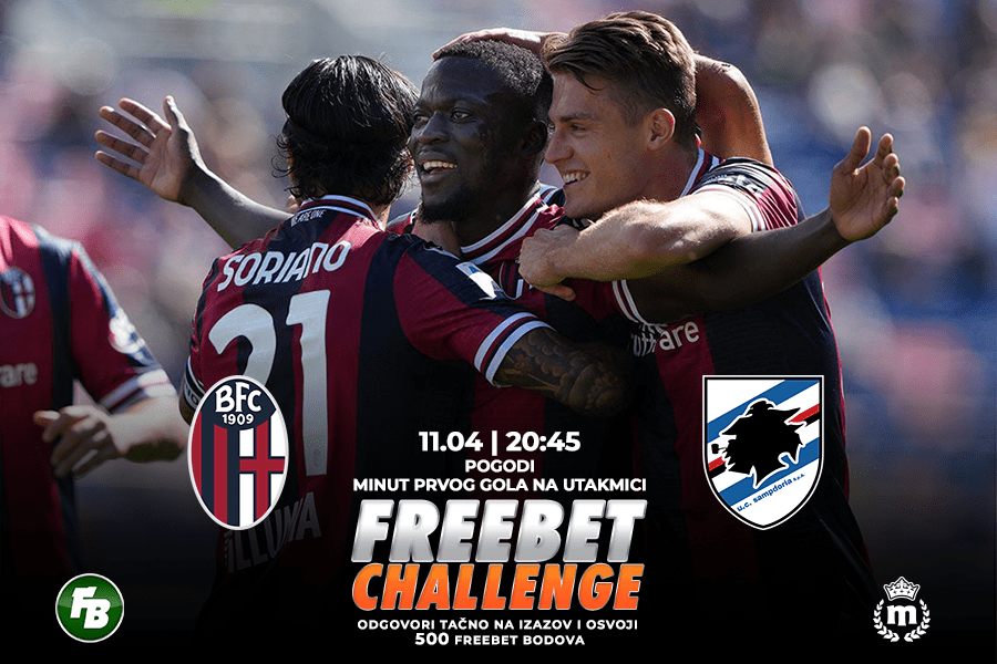 IGRE Pogodi minut prvog gola na meču Bolonja – Sampdorija