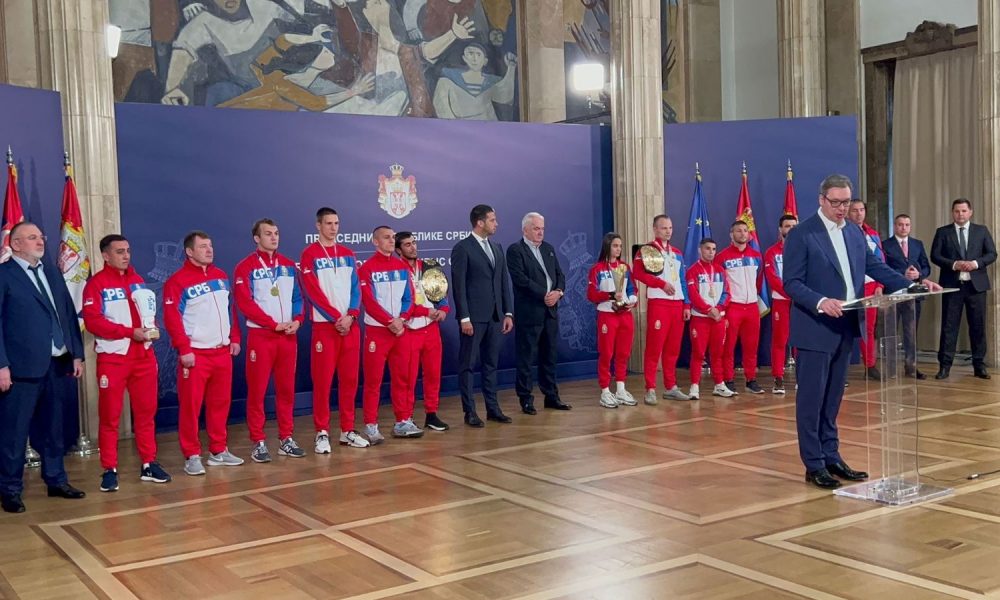 Vučić primio zlatne boksere: Nisam mislio da je moguć tako brz povratak u Evropu i svet