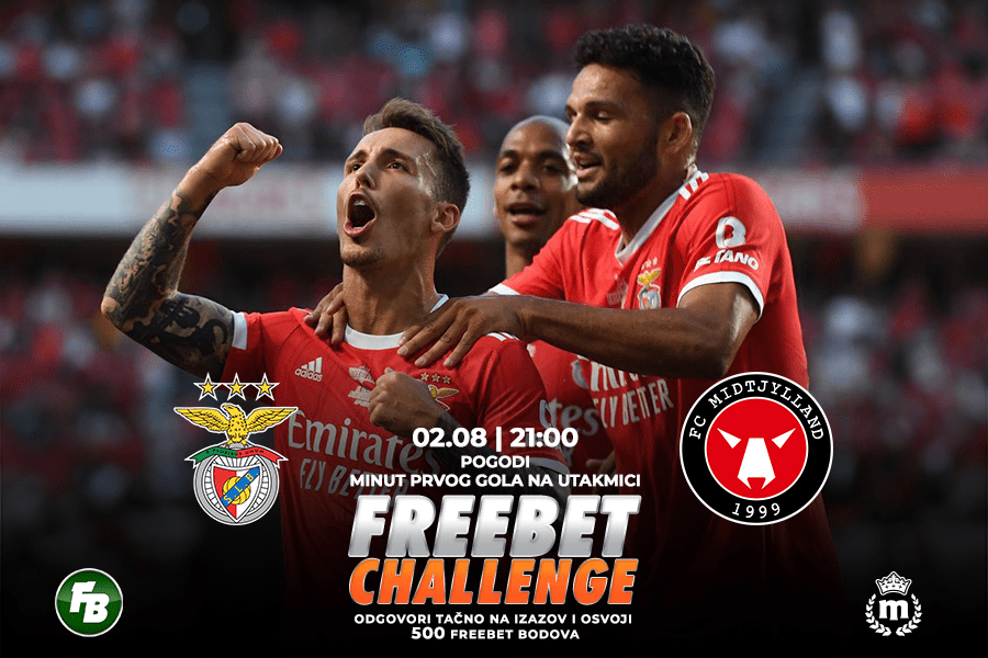 IGRE Pogodi minut prvog gola na meču Benfika – Midtjiland