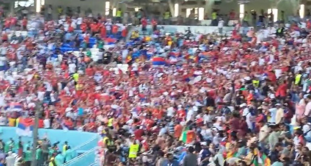 Srpski navijači u delirijumu uz „Mitro’s on fire“ (VIDEO)