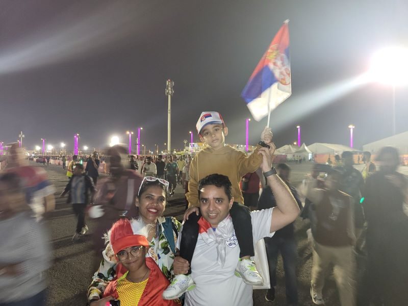 Prelepa Sandra veruje u pobedu, uz Srbiju u Dohi i mali Indijac Nivan (FOTO+VIDEO)