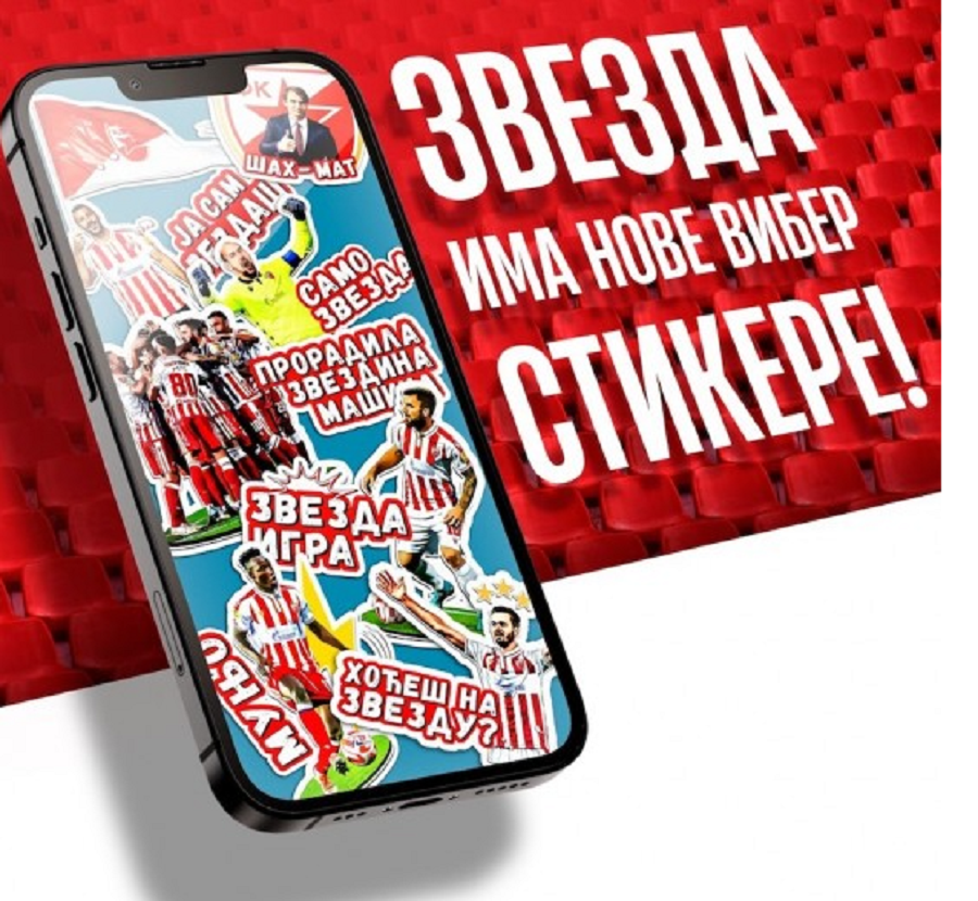 Zvezda predstavila novi paket stikera