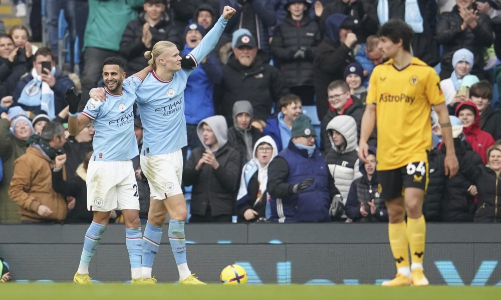 PREMIJER LIGA Može li iko da ga zaustavi?! Haland het-trikom demolirao „vukove“ (VIDEO)