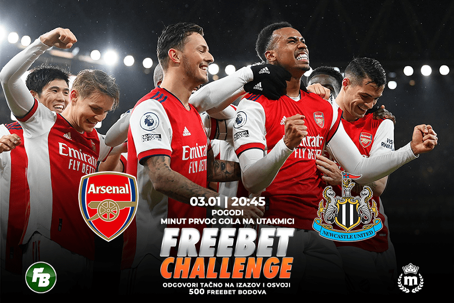 IGRE Pogodi minut prvog gola na meču Arsenal – Njukasl