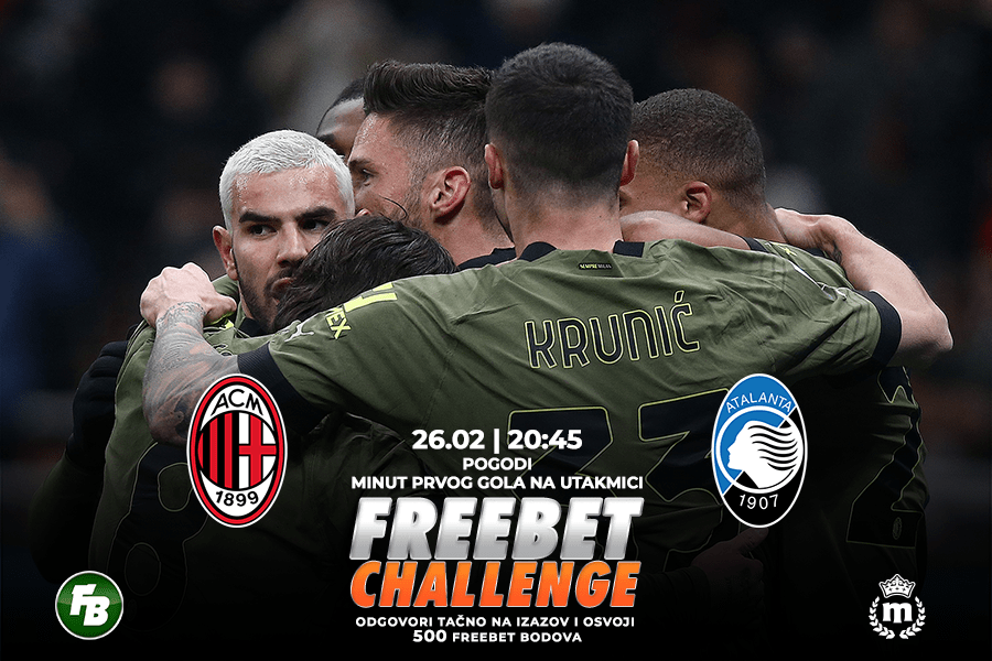 IGRE Pogodi minut prvog gola na meču Milan – Atalanta