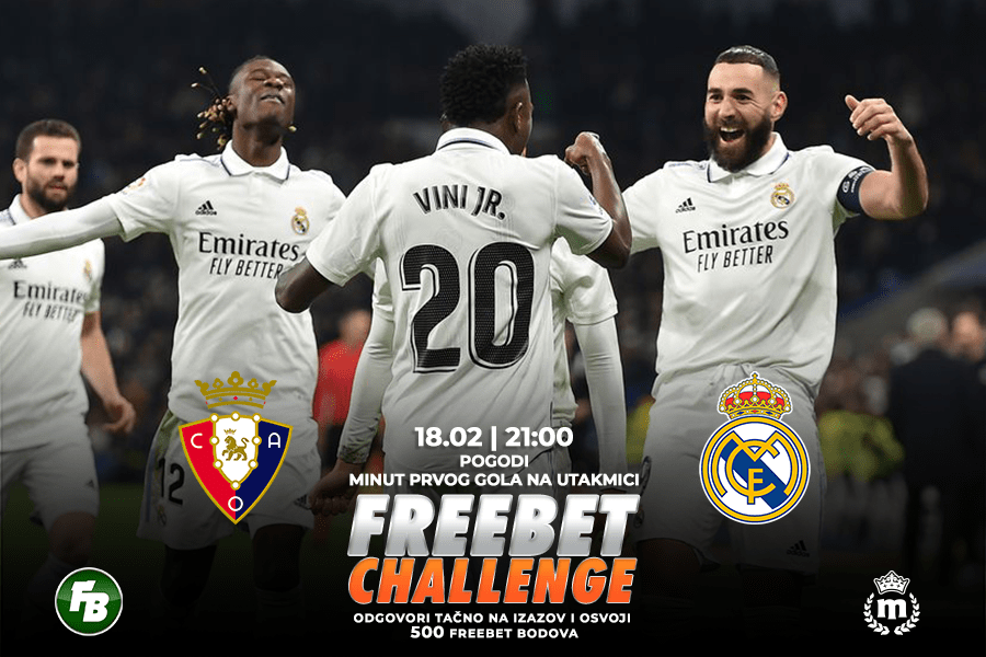 IGRE Pogodi minut prvog gola na meču Osasuna – Real Madrid
