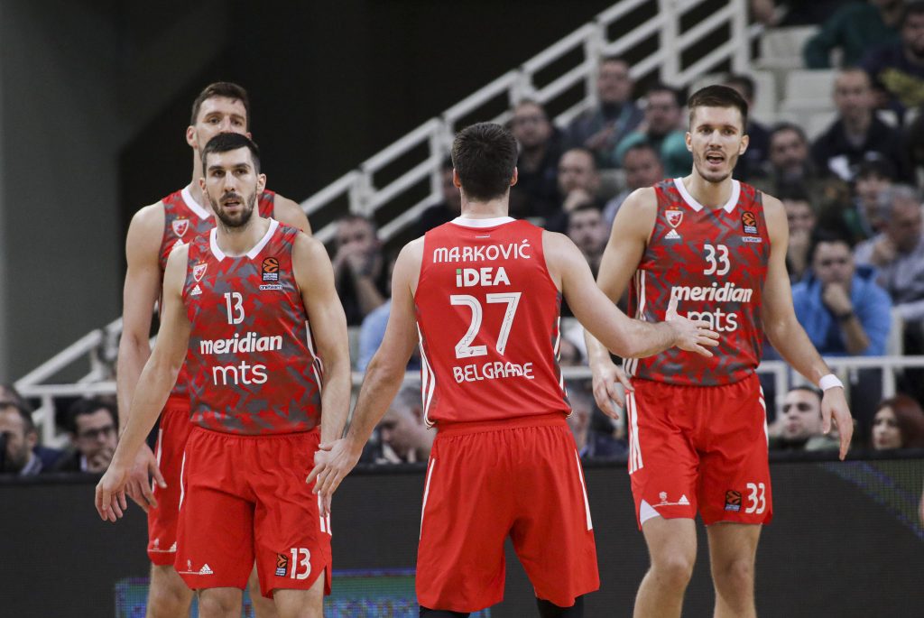 TO NE POMAŽE MNOGO CRVENO-BELIMA Zvezda je u ovoj kategoriji na vrhu Evrolige, Partizan je na začelju