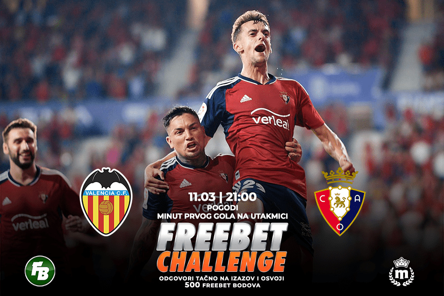 IGRE Pogodi minut prvog gola na meču Valensija – Osasuna
