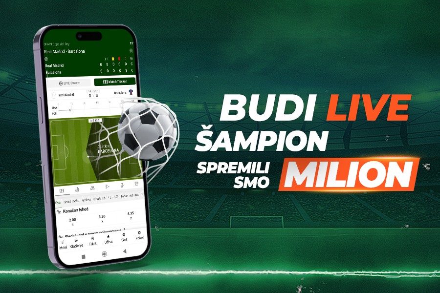 BUDI LIVE ŠAMPION SPREMILI SMO MILION!