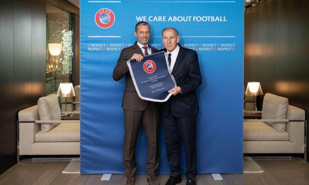 POSETA NIONU Prvi čovek evropskog fudbala ugostio Džajića i Šurbatovića, evo o čemu su razgovarali