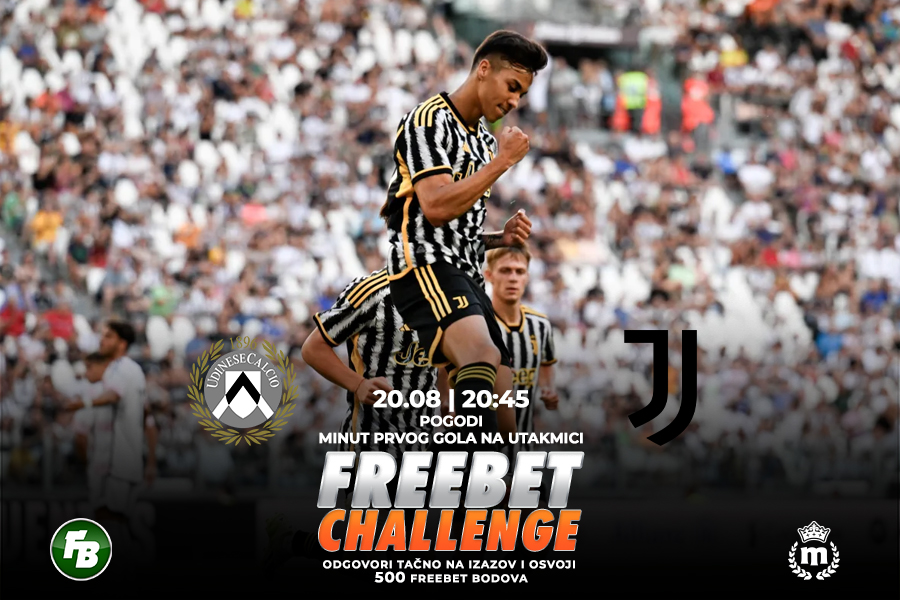 IGRE Pogodi minut prvog gola na meču Udineze – Juventus