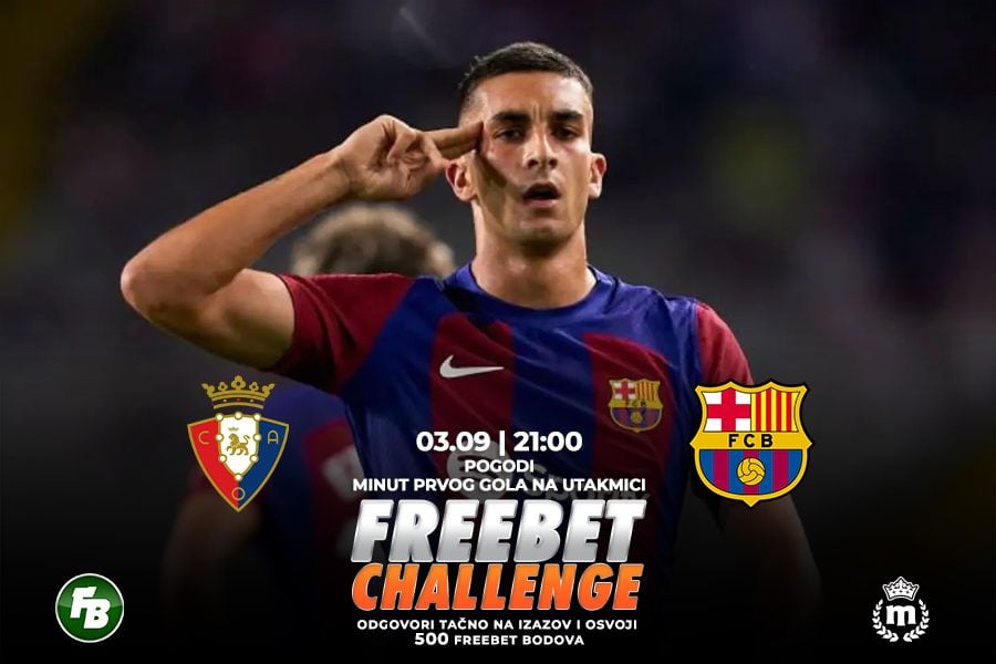 IGRE Pogodi minut prvog gola na meču Osasuna – Barselona