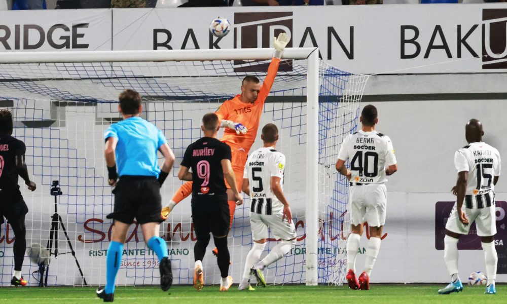 POLUVREME Nema golova u Bakuu, sreća i Jovanović spasili Partizan (VIDEO)