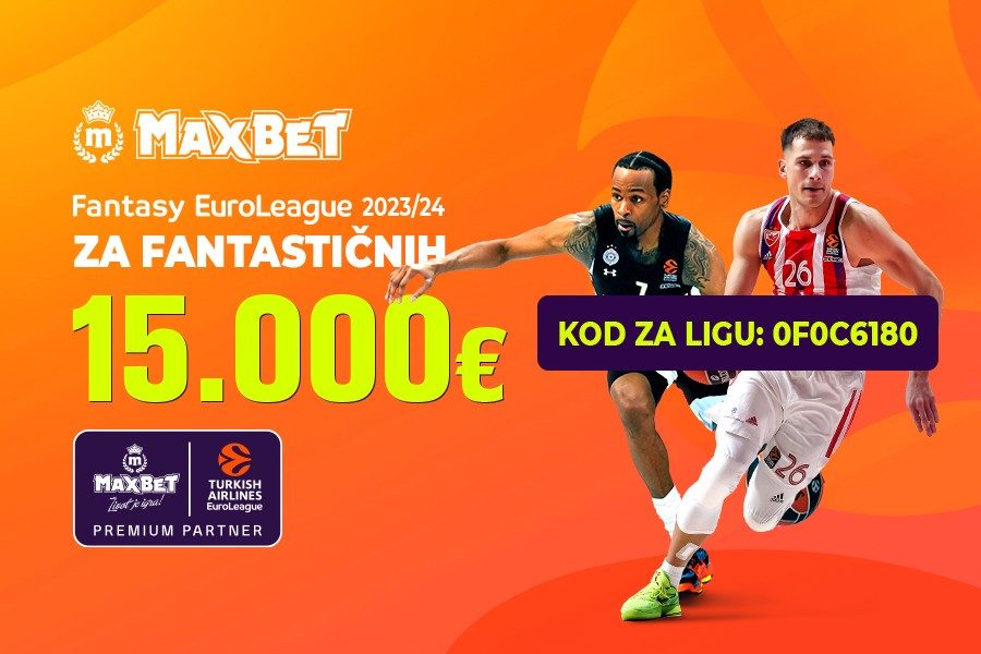 PRIKLJUČI SE NA VREME Zaigraj MaxBet Fantasy Euroleague za sezonu 2023/24!