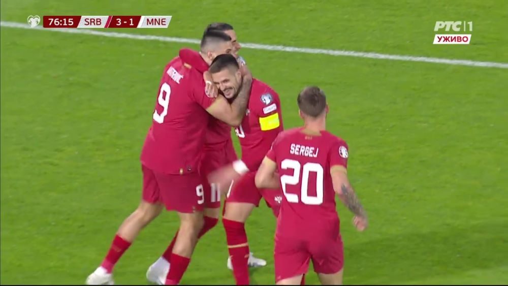 TADIĆ ZA 3:1! Srbija na korak do pobede – kapiten pogodio slabijom nogom (VIDEO)
