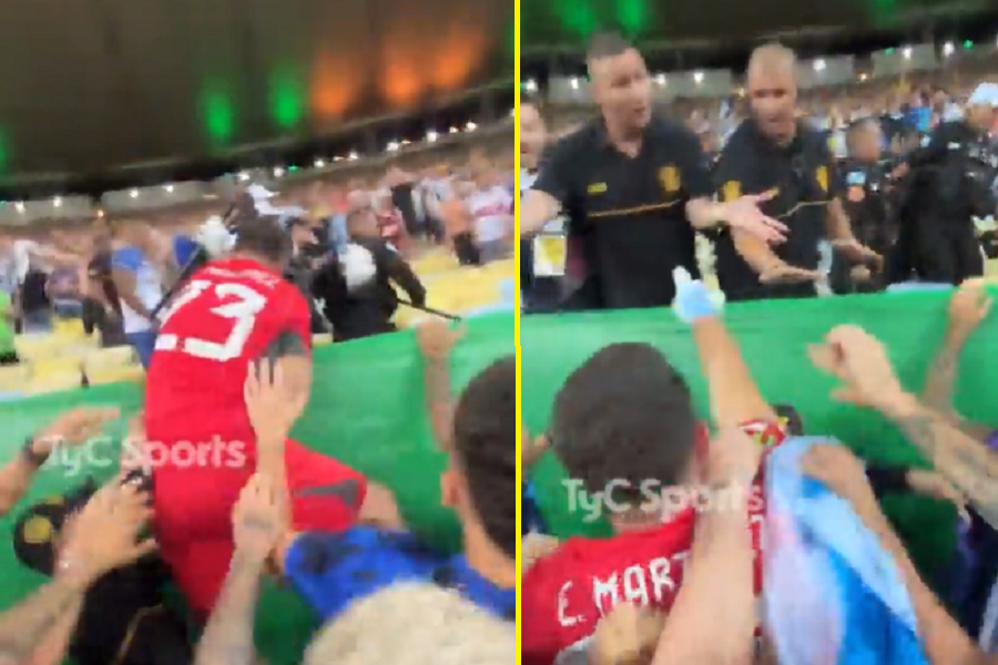 BOKSER ILI NAJBOLJI GOLMAN SVETA!? Pogledajte kako Martinez udara brazilskog policajca! (VIDEO)