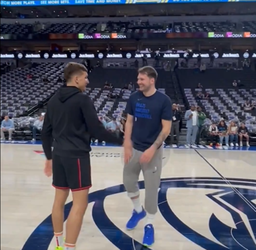 LUDAČKO ZAGREVANJE Bogdan i Dončić pocepali mrežice sa pola terena (VIDEO)