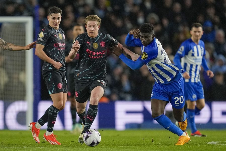 SITI SILAN I BEZ HALANDA „Građani“ ubedljivi protiv Brajtona i nastavili poteru za Arsenalom (VIDEO)