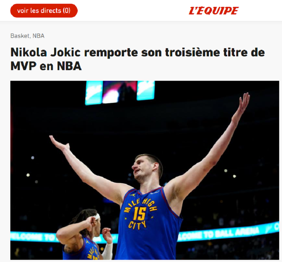 SVETSKI MEDIJI O JOKIĆU: Kada je draftovan na TV je išla reklama, a sada je legenda! Superiorna inteligencija