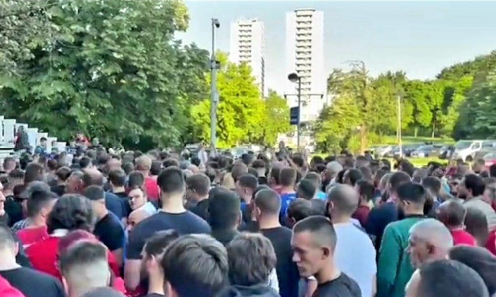 „GOREĆE“ PIONIR! Ogromna gužva pred dvoranom sat i po pred početak derbija (VIDEO)