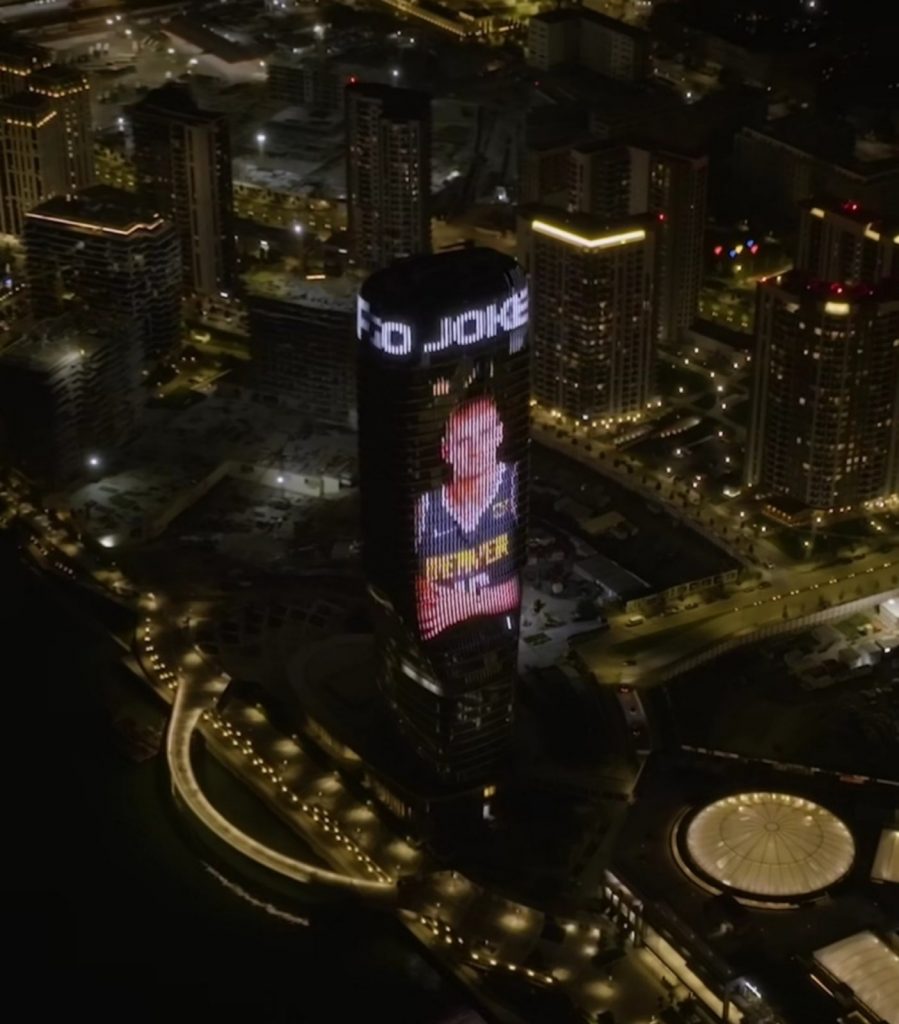 OVO MORATE DA VIDITE Kula Beograd sijala u Jokićevu čast! (VIDEO)