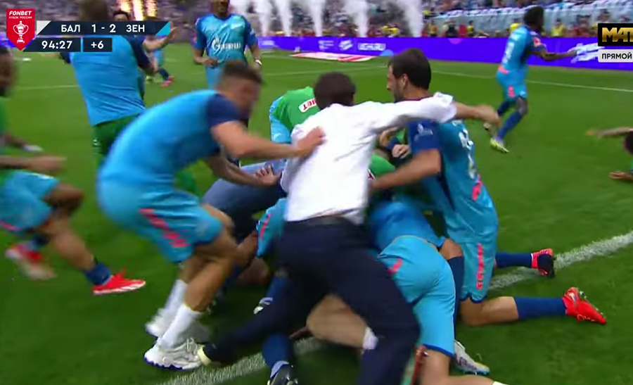 ZNA SE KO JE GLAVNI U RUSIJI Nekadašnji fudbaler Zvezde osvojio triplu krunu! Zenit do Kupa u 95. minutu (VIDEO)