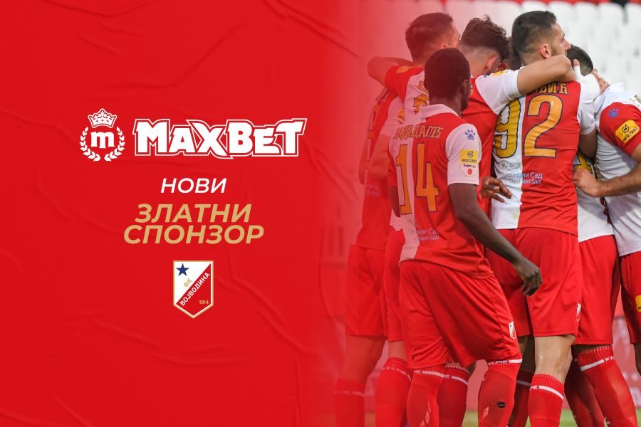 Kompanija MaxBet je postala zlatni sponzor FK Vojvodina