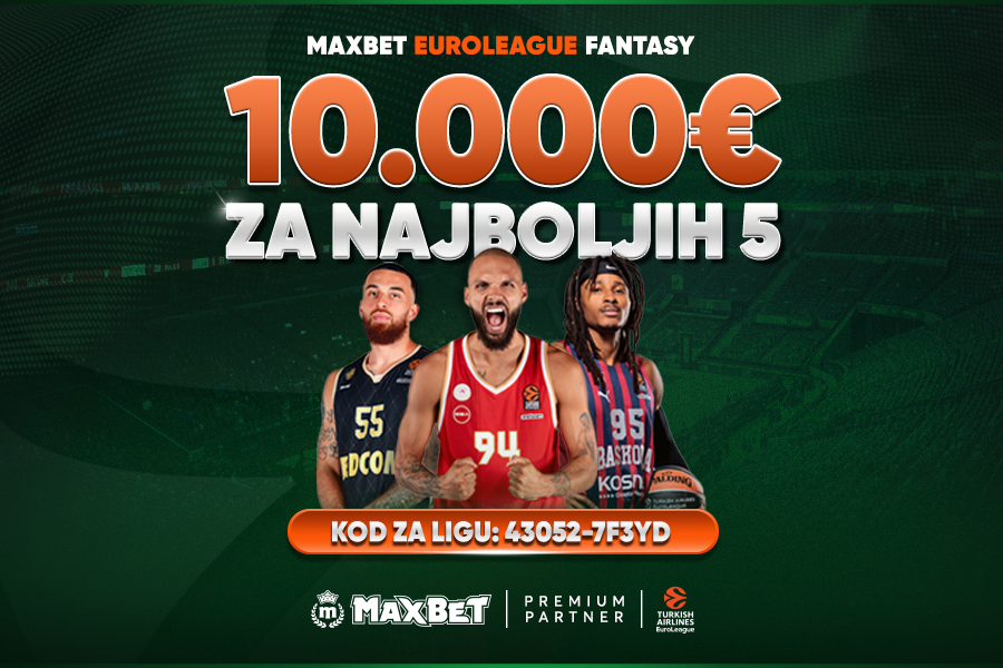 10.000 EVRA ČEKA FANTAZERE Nagrađujemo najjaču petorku!