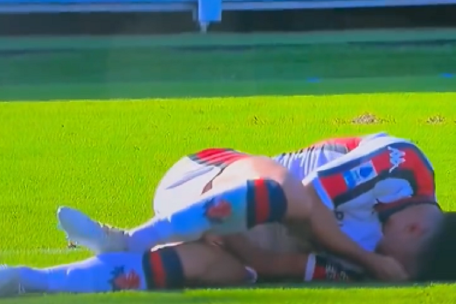 Malinovski teže povređen, za sve kriv busen trave (VIDEO)