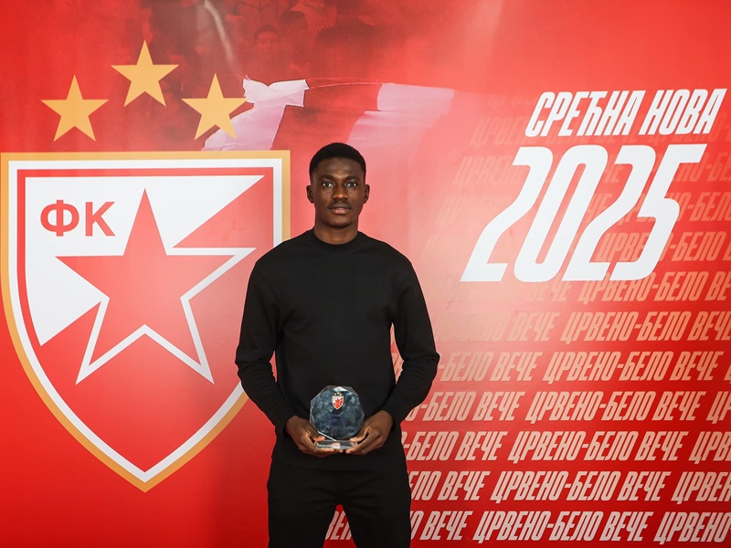 CRVENO-BELO VEČE Điga najbolji fudbaler Zvezde u 2024, Radonjić dao najlepši gol