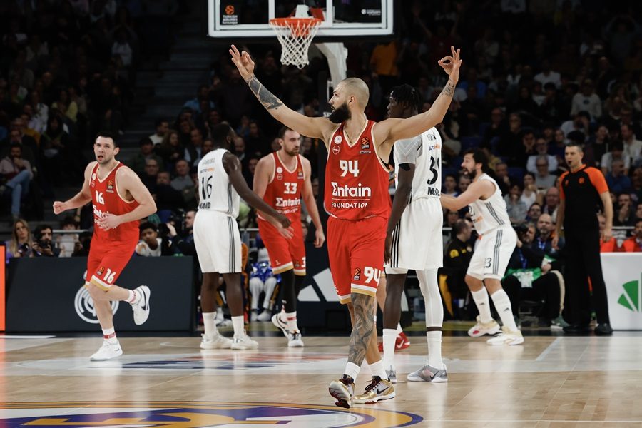 UMALO BRUKA U MADRIDU Olimpijakos pobedio Real, koji je gubio sa 22 razlike! Odlična igra Milutinova