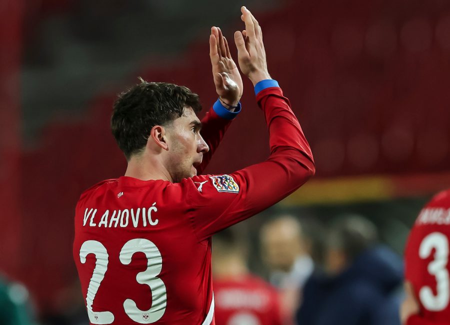Dušan Vlahović u dresu srpske reprezentacije (Foto: Starsport)