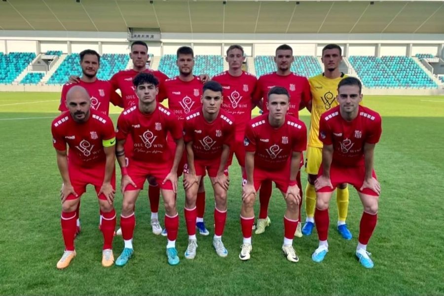 Tim OFK Vršac na jednom od mečeva tokom jeseni (Foto: OFK Vršac)