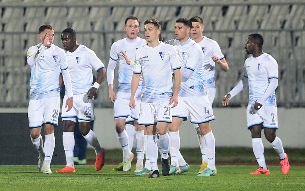 Fudbaleri subotičkog Spartaka na utakmici protiv Partizana (Foto: Starsport)