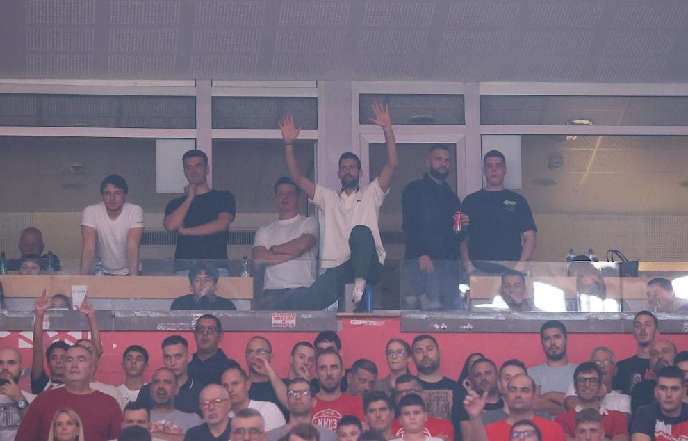 Baš voli Evroligu: Novak posle Beograske arene u loži OAKA arene (VIDEO)