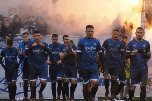 Fudbaleri Železničara na derbiju sa Inđijom / Foto: Petar Zinajić-Vučković / FK Železničar Inđija