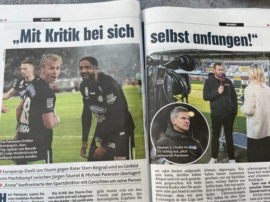 Austrijske novine (Foto: MaxBet Sport)