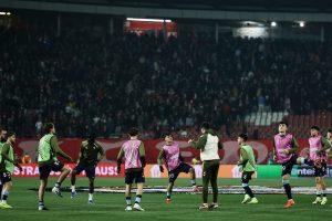 Zagrevanje fudbalera Selte (Foto: Starsport/Srđan Stevanović/Starsport)