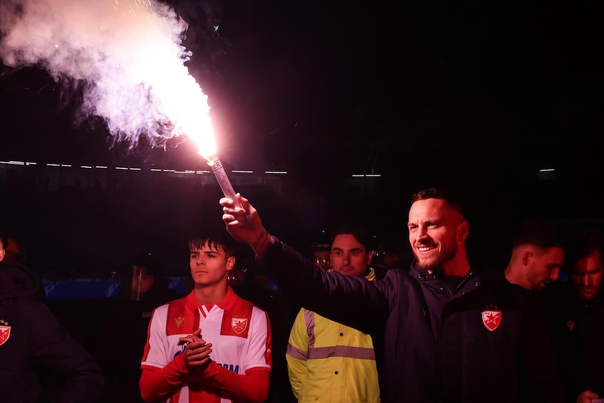 Oglasio se Arnautović: Uz četiri reči je proslavio pobedu Zvezde