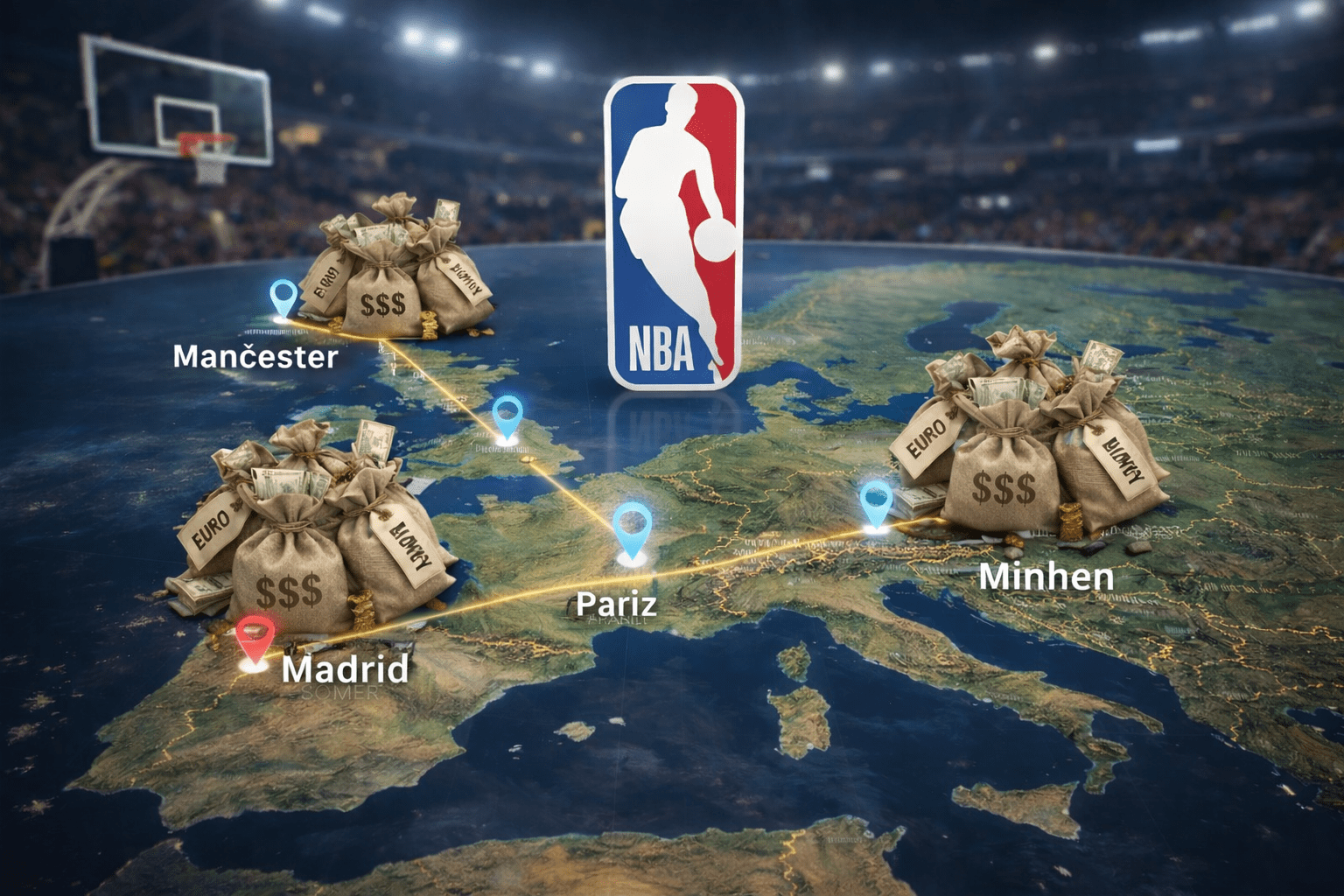 NBA Evropa na klimavim nogama: Fudbalski klubovi neće da plate 500 miliona bez garancija, UEFA uzima mnogo manje